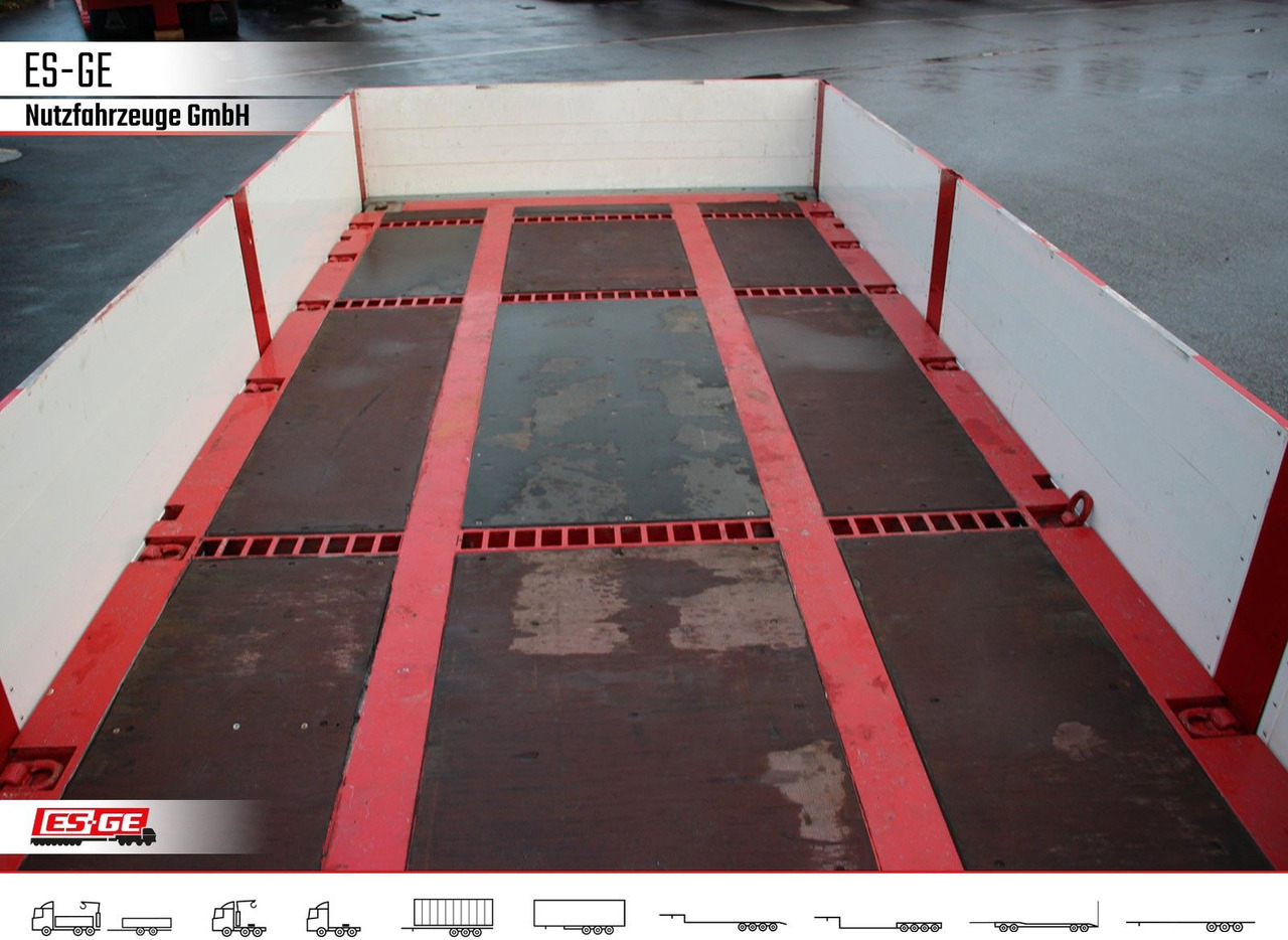 Open/ Plateau aanhangwagen ES-GE Tandemanhänger - Containerverr.