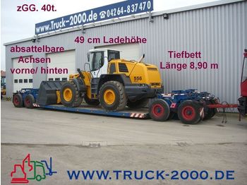 Dieplader aanhangwagen voor het vervoer van zwaar materieel Scheuerle 4 Achser Tiefbett 40t. ab.Schwanenhals: afbeelding 1