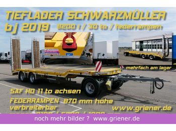 Dieplader aanhangwagen Schwarzmüller TÜ 30/ TIEFLADER / FEDERRAMPEN / 30 TO /6320 kg: afbeelding 1