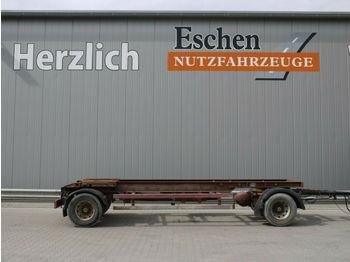 Containertransporter/ wissellaadbak aanhangwagen Hüffermann HSA 18.65 Schlitten, Blatt