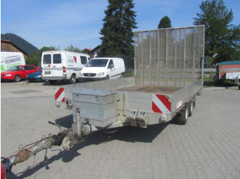 Open bak met boorden aanhangwagen Münz PH20/25 Pritsche mit Auffahr Rampe 2500 kg