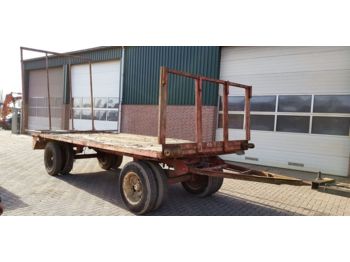 Platform aanhangwagen Platte balen wagen