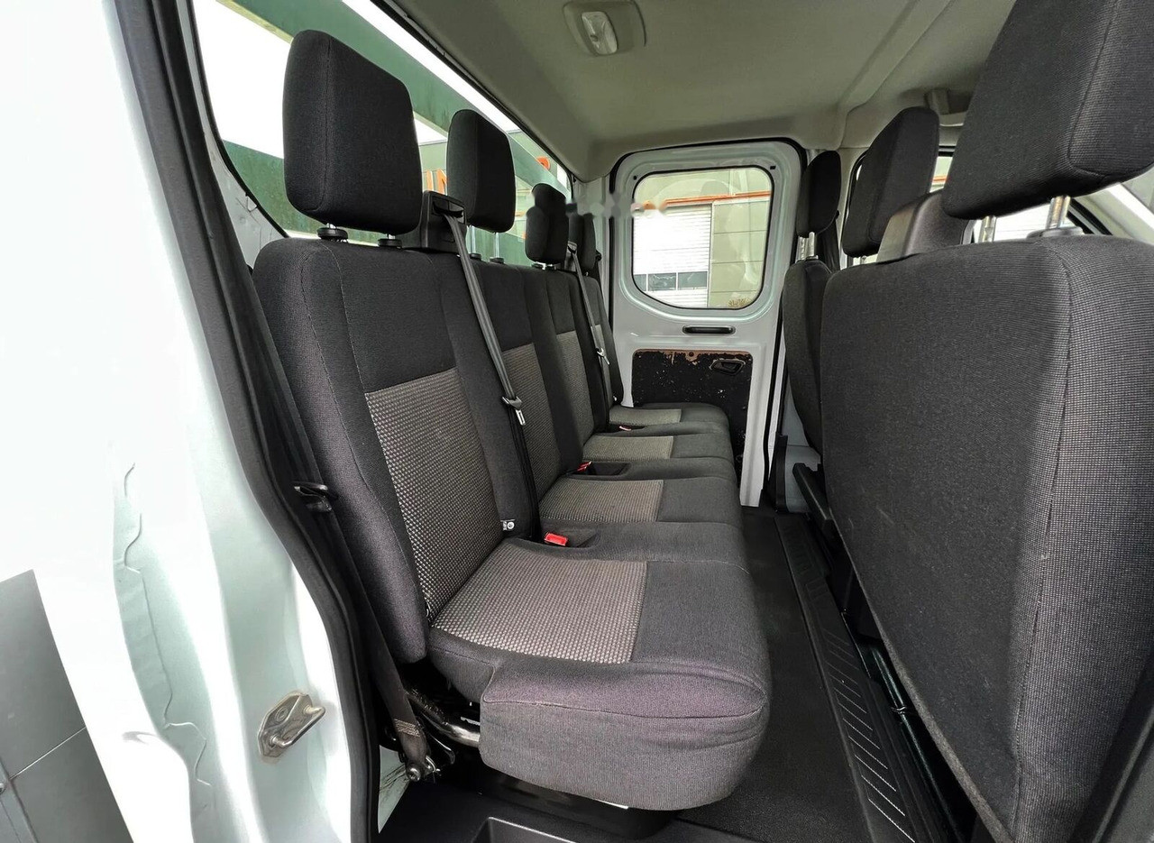 Bestelwagen met open laadbak, Bestelwagen met dubbele cabine Ford Transit Doka 7-seaters + Box One Owner: afbeelding 19