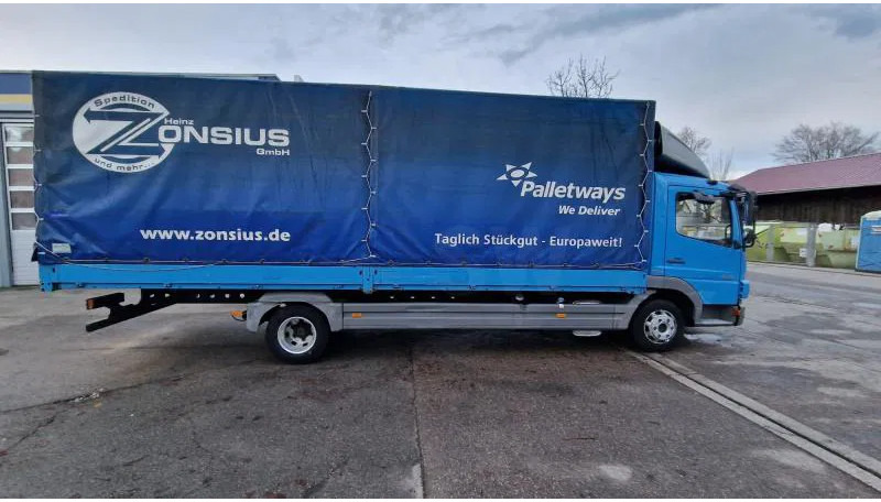 Huifzeil bedrijfswagen Mercedes-Benz blatt 7m Pritsche E5 Klima Schalter