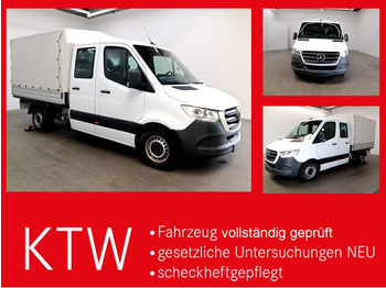 MERCEDES-BENZ Sprinter 214 CDI DOKA,MBUX,Klima - Huifzeil bedrijfswagen, Bestelwagen met dubbele cabine: afbeelding 1