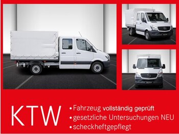 Huifzeil bedrijfswagen, Bestelwagen met dubbele cabine MERCEDES-BENZ Sprinter 214 CDI DOKA Pritsche,Klima,EURO6: afbeelding 1
