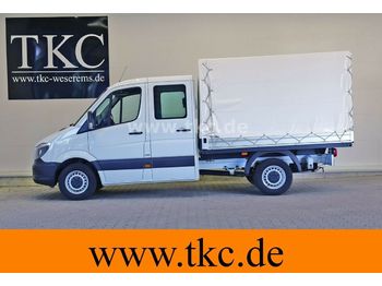 Nieuw Huifzeil bedrijfswagen, Bestelwagen met dubbele cabine Mercedes-Benz Sprinter 213 313 Doka Pritsche  Klima #79T236: afbeelding 1