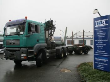 Houttransport MAN TGA33.430 6x6 EURO 3 + Lemex