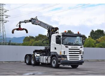 Verpachting Scania R 480* Sattelzugmaschine+JONSERED 2850 /6x4  - houttransport