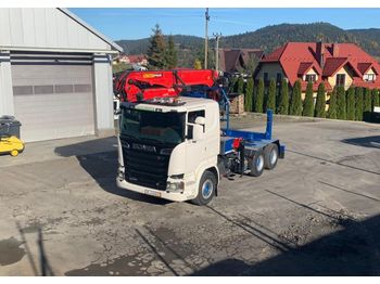 Uitrijwagen, Vrachtwagen Scania 6x4 R580 Euro 6 do drewna dłużycy lasu doll huttner epsilon loglift: afbeelding 1