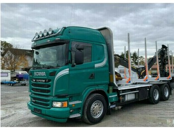 Uitrijwagen, Kraanwagen Scania R480 Holztransporter Euro 5 Kesla m. Menke -Janzen Exte (45): afbeelding 1