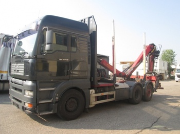 MAN TGA 26.430 6x2 Holztransporter, Epsilon E90Z81 ,Euro4 - Uitrijwagen