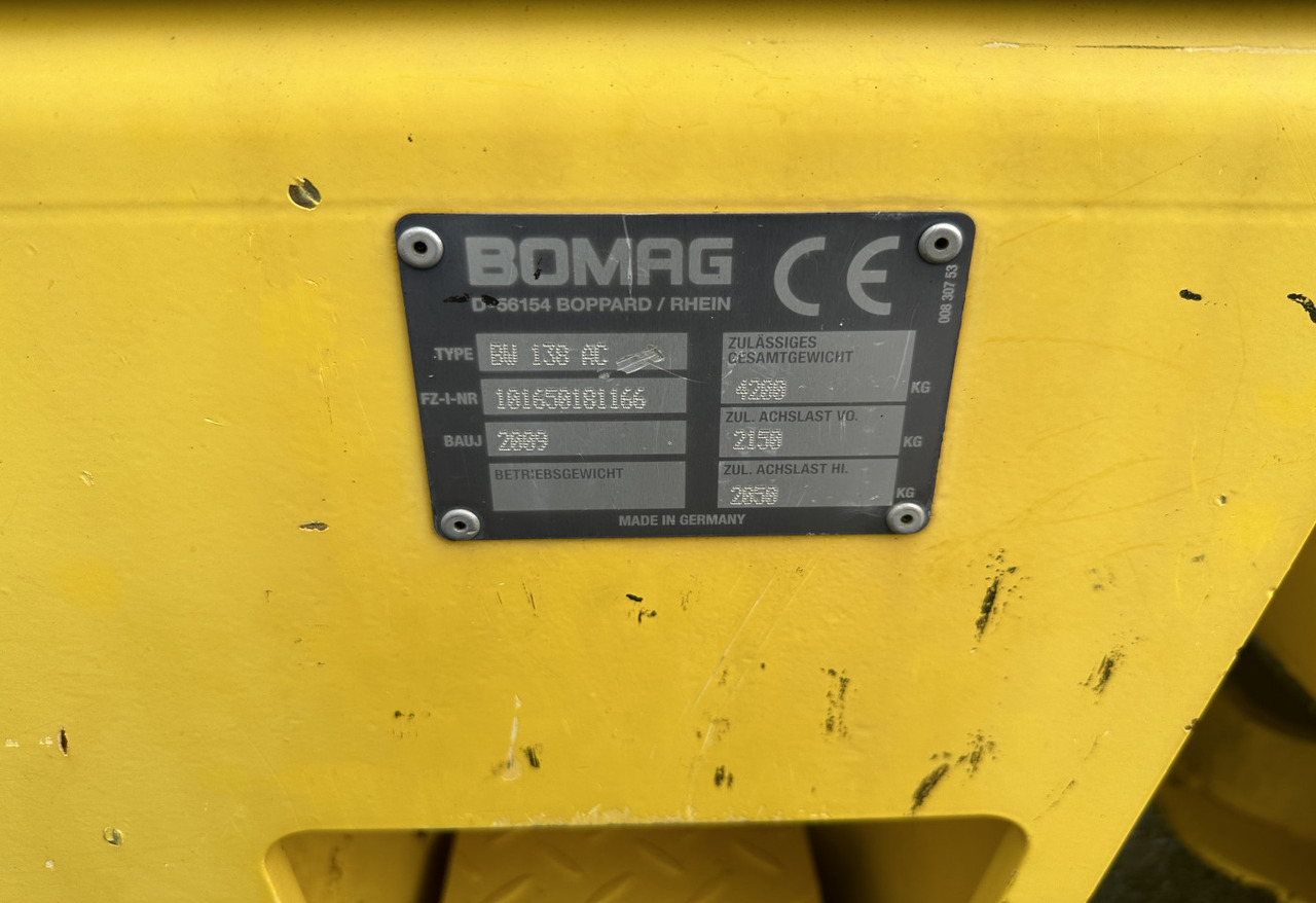 Combiwals 2010 Bomag BW 138 AC roller: afbeelding 7