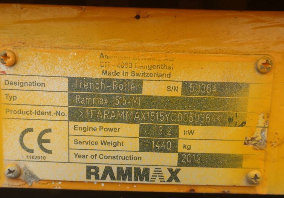 Schapenpootwals/ Grondverdichter Ammann Rammax 1515 Trench 85cm Compactor Roller: afbeelding 10