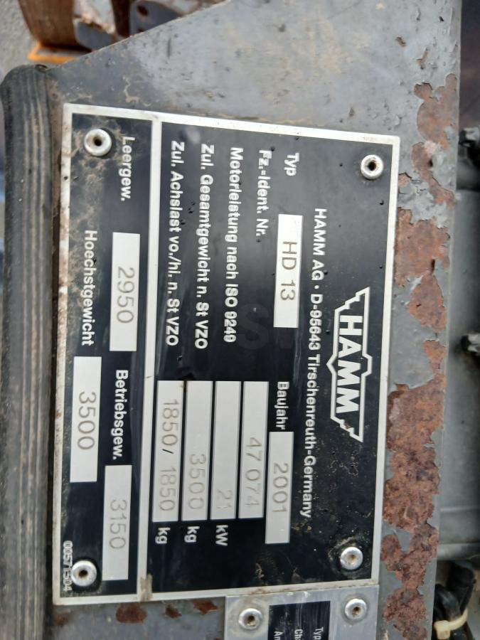 Asfaltwals Hamm HD 13