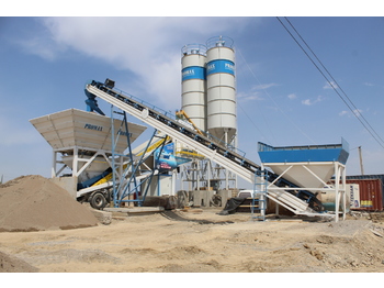 PROMAX Mobile Concrete Batching Plant M100-TWN(100M3/H) - Betoncentrale