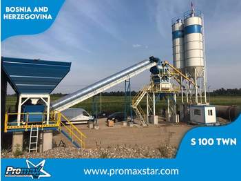 PROMAX Stationary Concrete Batching Plant S100-TWN (100m3/h) - Betoncentrale