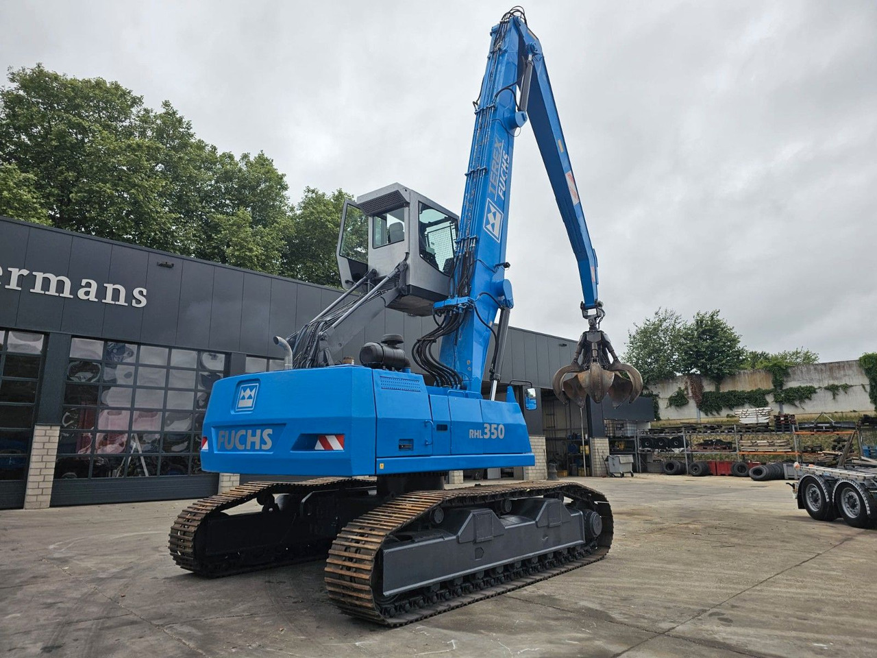 Bulldozer Fuchs RHL 350 Umschlagbagger Mit Verstellbare Raupen