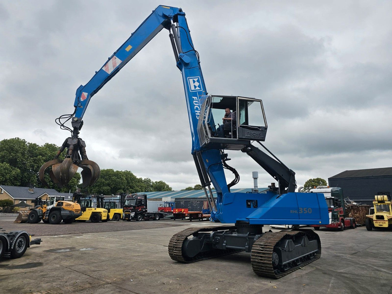 Bulldozer Fuchs RHL 350 Umschlagbagger Mit Verstellbare Raupen