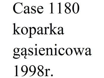 Rupsgraafmachine CASE 1180: afbeelding 1