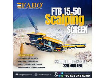 Nieuw Mobiele breker FABO FTB 15-50 Mobile Scalping Screen | Ready in Stock: afbeelding 1