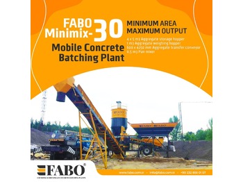 Nieuw Betoncentrale FABO MINIMIX 30 M3/H MOBILE CONCRETE PLANT EASY TRANSPORT: afbeelding 1