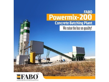 Nieuw Betoncentrale FABO POWERMIX-200 STATIONARY CONCRETE BATCHING PLANT: afbeelding 1