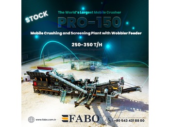 Nieuw Mobiele breker FABO PRO-150 MOBILE CRUSHING SCREENING PLANT WITH WOBBLER FEEDER |READY IN STOCK: afbeelding 1