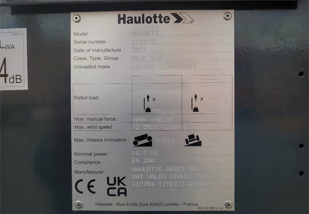 Leasing Haulotte HA16RTJ Valid Inspection, *Guarantee! Diesel, 4x4x  Haulotte HA16RTJ Valid Inspection, *Guarantee! Diesel, 4x4x: afbeelding 6