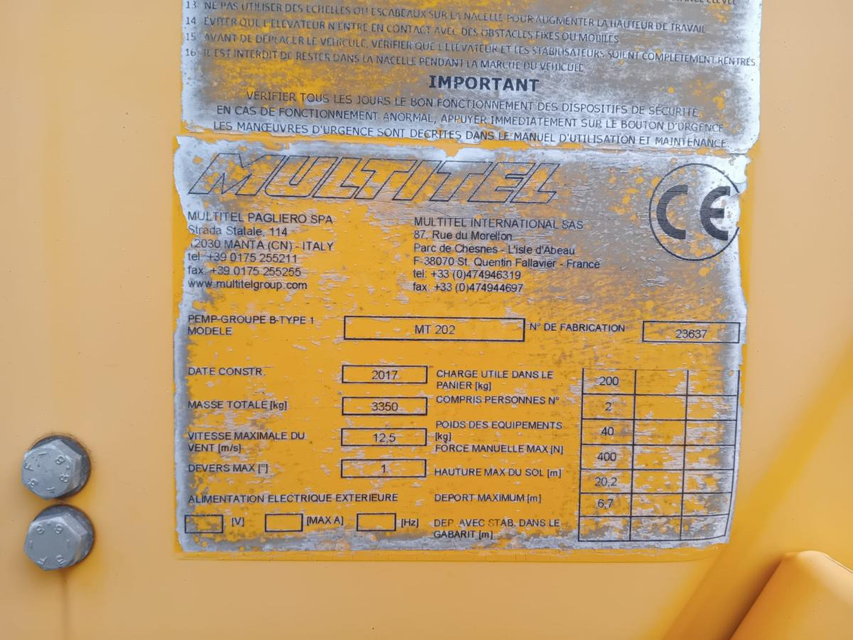 Hoogwerker Renault Maxity 120 DXI