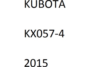 Minigraafmachine KUBOTA KX 057: afbeelding 1