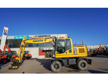 Komatsu PW160-10 PYÖRITTÄJÄLLÄ  - Mobiele graafmachine