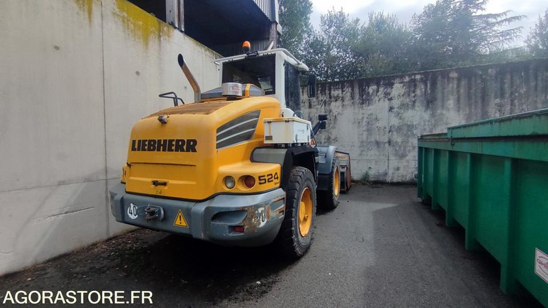 Lader Chargeuse LIEBHERR L524 avec godet haut déversement - 2012