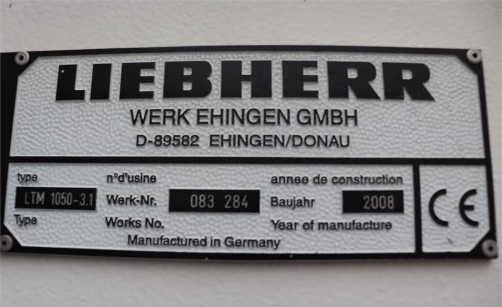 Alle terrein kraan Liebherr LTM1050-3.1 Valid inspection till 03-2023, *Guaran: afbeelding 20