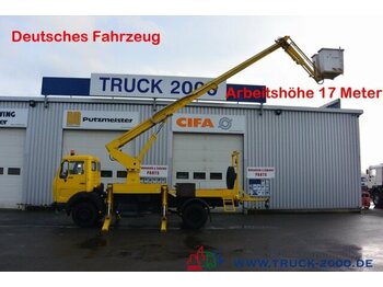 Vrachtwagen hoogwerker Mercedes-Benz 1013 Ruthmann 17 m seitl. Auslage 13 m isoliert: afbeelding 1