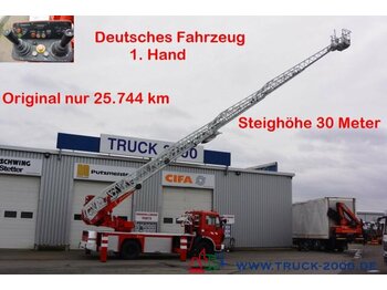 Vrachtwagen hoogwerker Mercedes-Benz 1422 NG Ziegler Feuerwehr Leiter 30m Rettungkorb: afbeelding 1