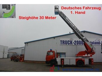 Vrachtwagen hoogwerker Mercedes-Benz 1524 Metz Feuerwehr Leiter 30m Rettungskorb 1.Hd: afbeelding 1
