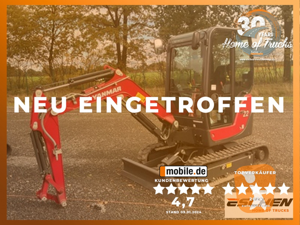 Minigraafmachine Yanmar SV22 CLASSIC R Mini (Unbenutzt)