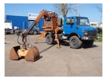 Unimog 1450 - mobiele kraan