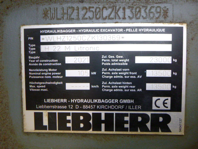Overslagkraan Liebherr LH 22M Litronic