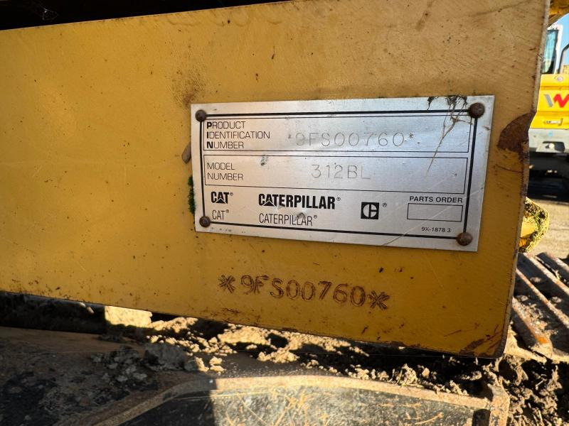 Rupsgraafmachine Caterpillar 312BL