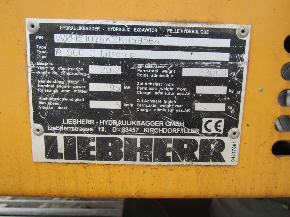 Rupsgraafmachine Liebherr R900C Litronic