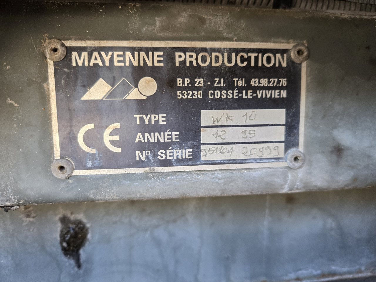 Bouwmachine Secmair MAUGUIN MARREL