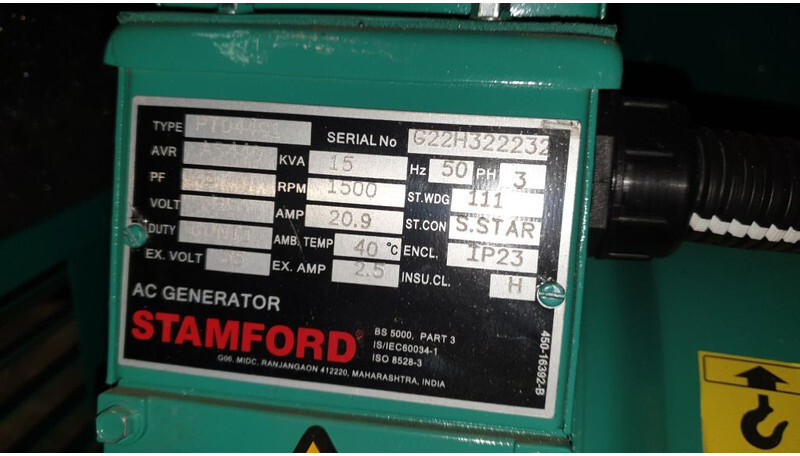 Industrie generator Stamford CP 15 KVa: afbeelding 3