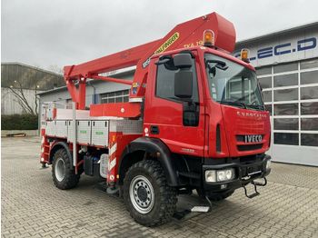 Vrachtwagen hoogwerker Iveco EuroCargo 110E22 Arbeitsbühne Palfinger BISON 19