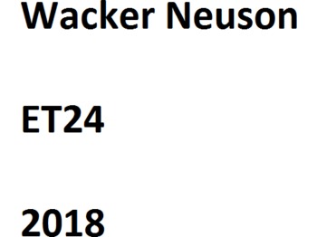 Minigraafmachine Wacker Neuson ET 24: afbeelding 1