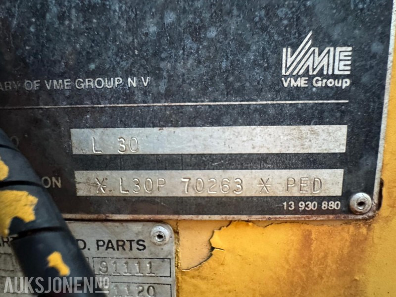 Wiellader 1988 VOLVO BM L30 HJULLASTER, SENTRALSMØRING, VEKTSYSTEM