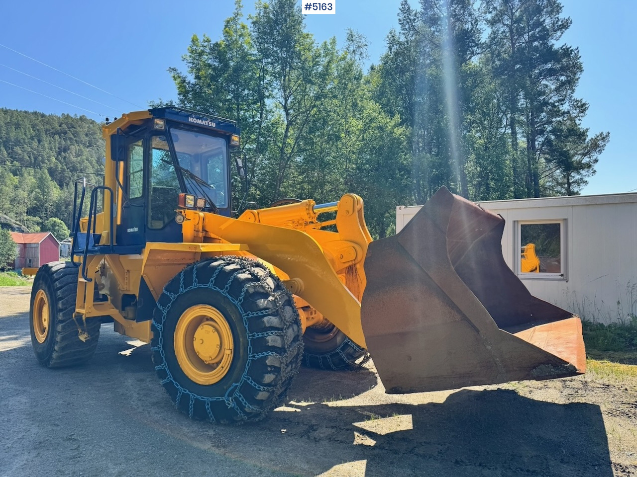 Wiellader 1994 Komatsu WA420-1 Wheel Loader w/ Bucket. 7200 hours!