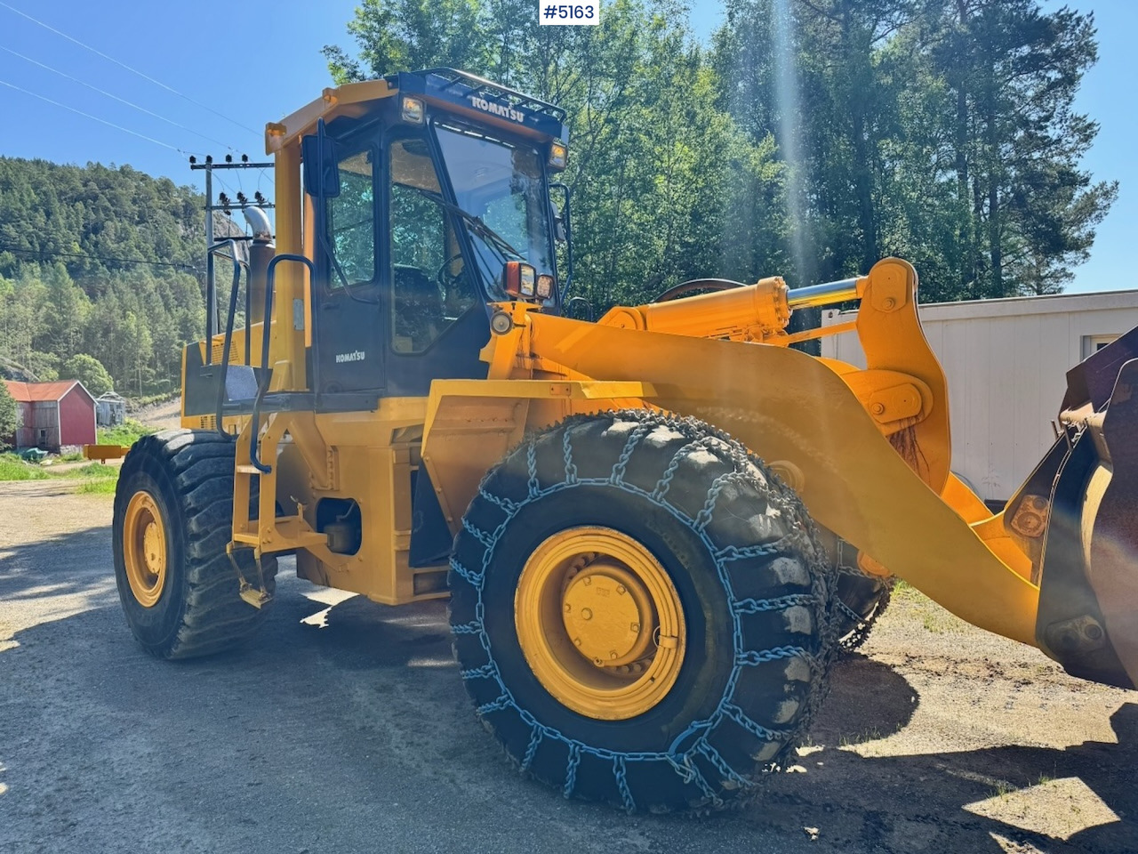 Wiellader 1994 Komatsu WA420-1 Wheel Loader w/ Bucket. 7200 hours!