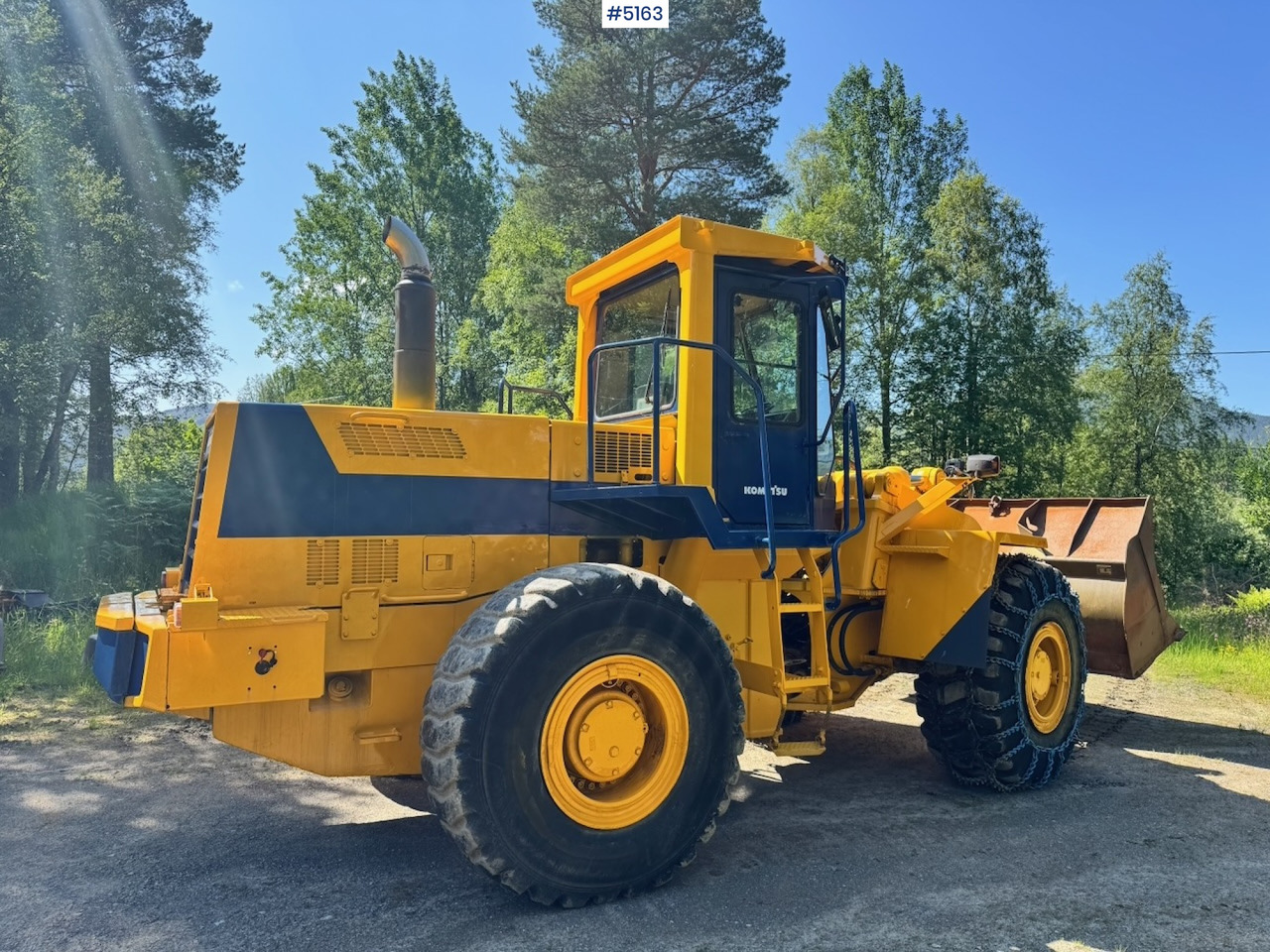Wiellader 1994 Komatsu WA420-1 Wheel Loader w/ Bucket. 7200 hours!